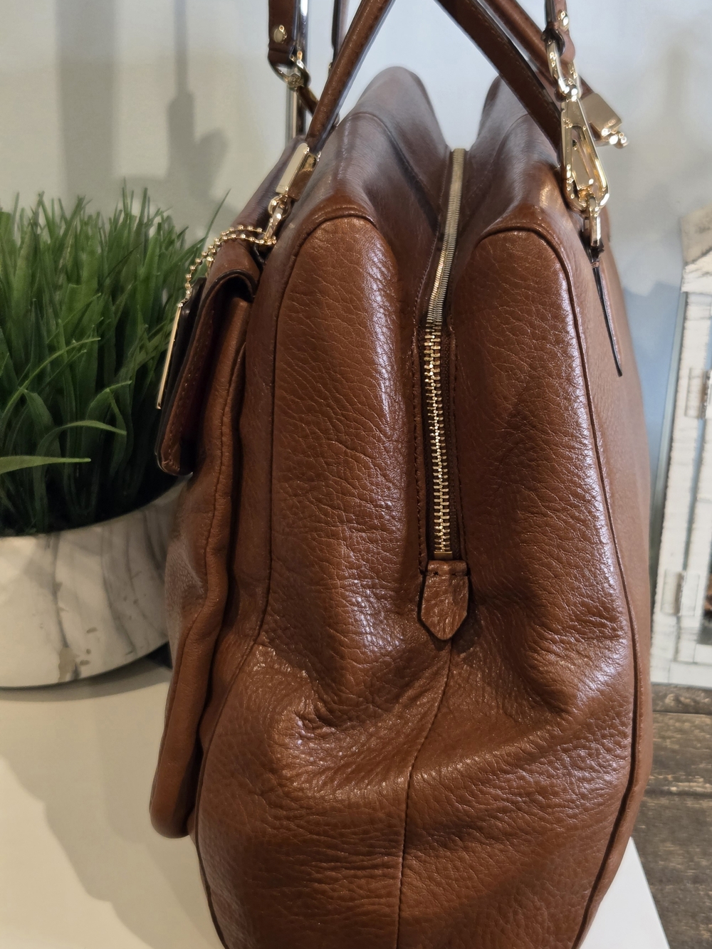 Coach Madison Madeline Leather Satchel With Gold Tone Hardware - Picture 3 of 16